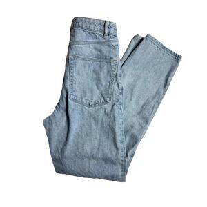 ASOS Tapered High Rise Mom Jeans‎ Womens Light Wash Denim 30x32